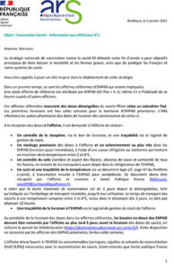 Vaccination Covid – Information aux officinaux N°1