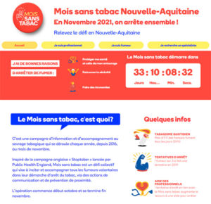 Site Mois sans tabac Nouvelle-Aquitaine