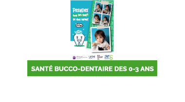 Dépliant de sensibilisation sur la santé et l'hygiène bucco-dentaires des enfants de 0 à 3 ans