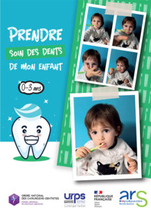 Dépliant de sensibilisation sur la santé et l'hygiène bucco-dentaires des enfants de 0 à 3 ans