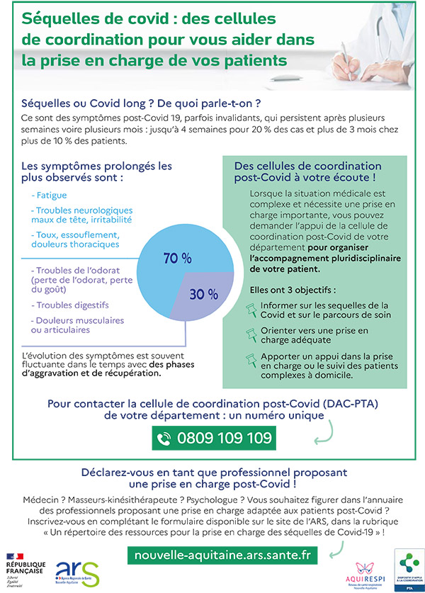 COVID long séquelles et prise en charge