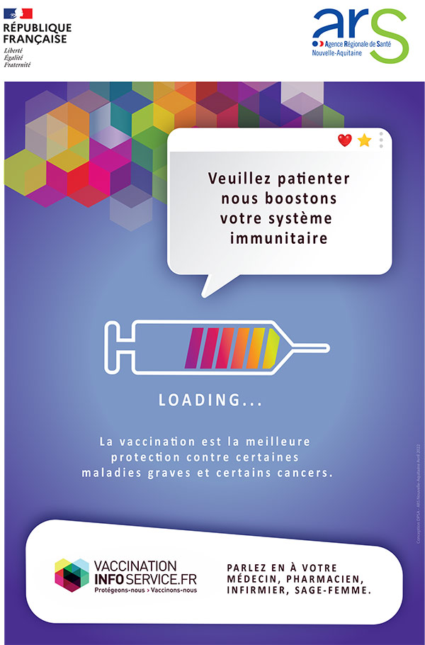 Affiche de la semaine européenne de la vaccination 2023