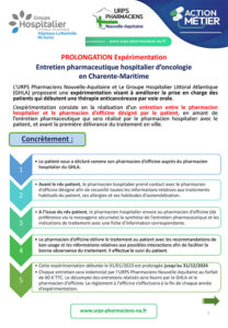 Présentation de l'expérimentation Entretien pharmaceutique hospitalier d’oncologie