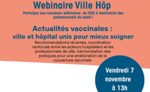 Webinaire Ville Hopital Actulaités vaccinales