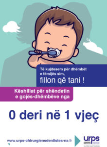 Prendre soin des dents de mon enfant, ça commence dès maintenant ! Version albanaise