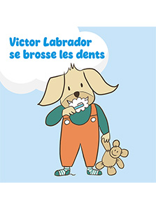 Victor Labrador se brosse les dents