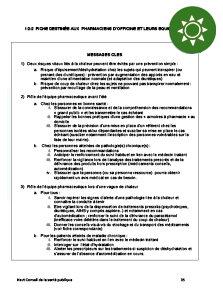 Canicule : fiche destinée aux pharmacien d'officine.