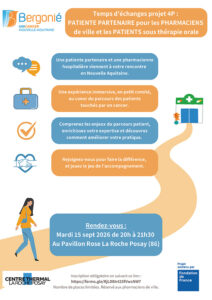 Projet 4P le 15 septembre 2026 à La Roche Posay (86)